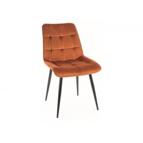 Стул SIGNAL CHIC Velvet Bluvel 4215 корица/черный